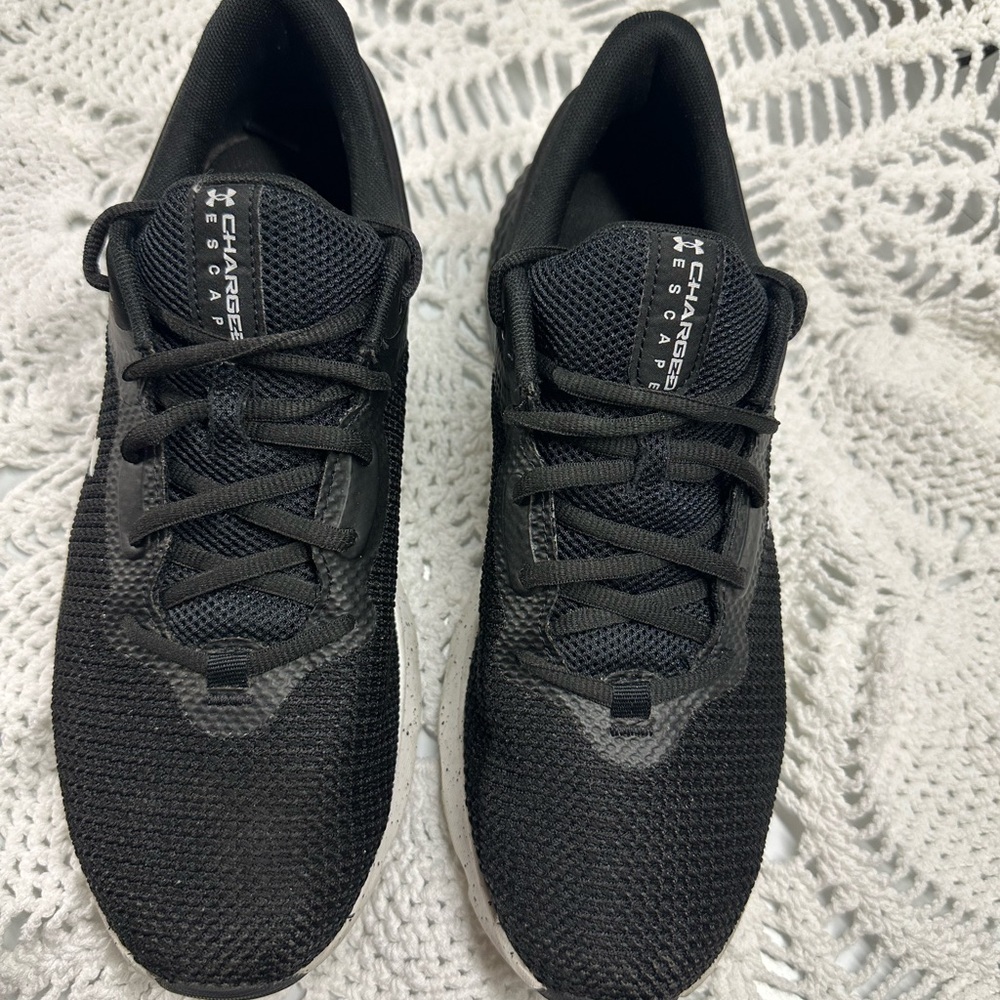 Under Armour Charged Black Athletic Sneakers